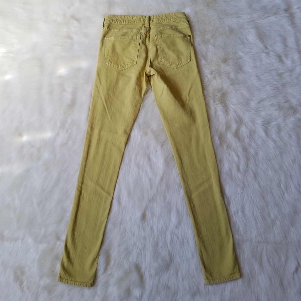 Pilcro & the Letterpress Stet Fit Yellow Jeans 24 - Picture 4 of 8